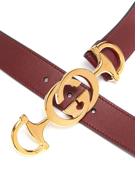 Shop Gucci GG Horsebit Belt 